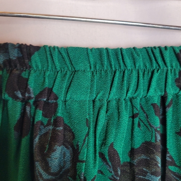 Band of the Free Etta Emerald Black Floral Midi Skirt Women's Size XS NWT - Picture 7 of 14